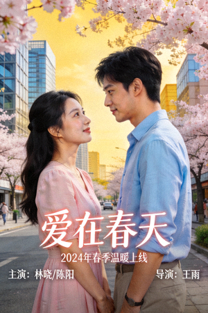 都市情感剧《爱在春天》高清海报